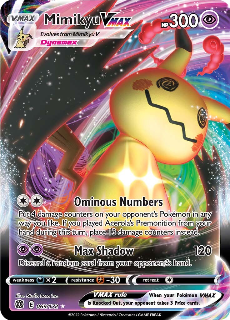 Mimikyu VMAX (069/172) [Sword & Shield: Brilliant Stars] | Play N Trade Winnipeg