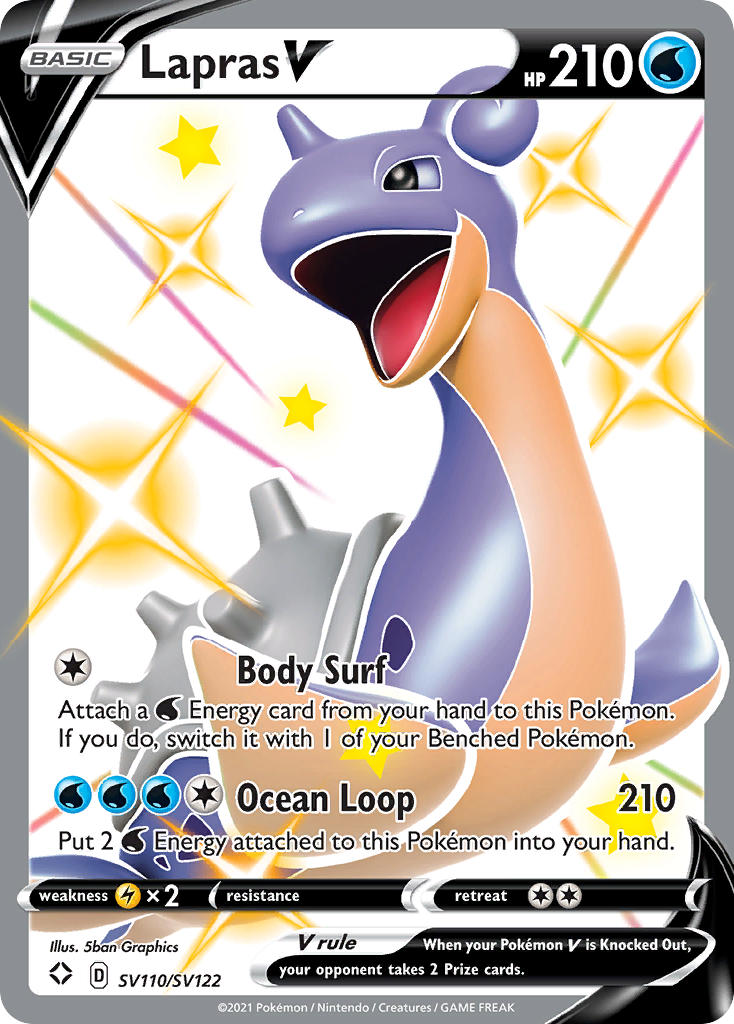 Lapras V (SV110/SV122) [Sword & Shield: Shining Fates] | Play N Trade Winnipeg