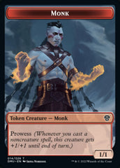 Soldier // Monk Double-sided Token [Dominaria United Tokens] | Play N Trade Winnipeg