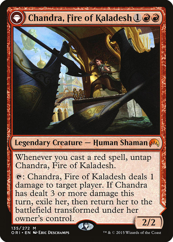 Chandra, Fire of Kaladesh // Chandra, Roaring Flame [Magic Origins] | Play N Trade Winnipeg