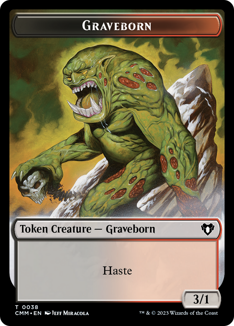 Spirit (0010) // Graveborn Double-Sided Token [Commander Masters Tokens] | Play N Trade Winnipeg