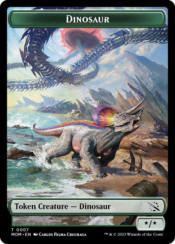 Dinosaur Token [March of the Machine Tokens] | Play N Trade Winnipeg