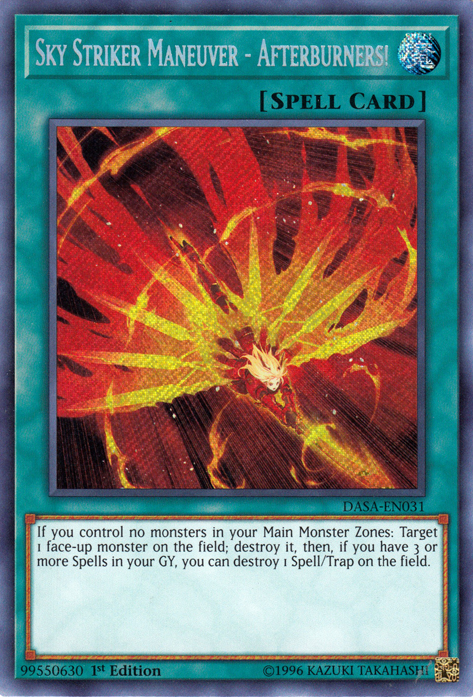 Sky Striker Maneuver - Afterburners! [DASA-EN031] Secret Rare | Play N Trade Winnipeg