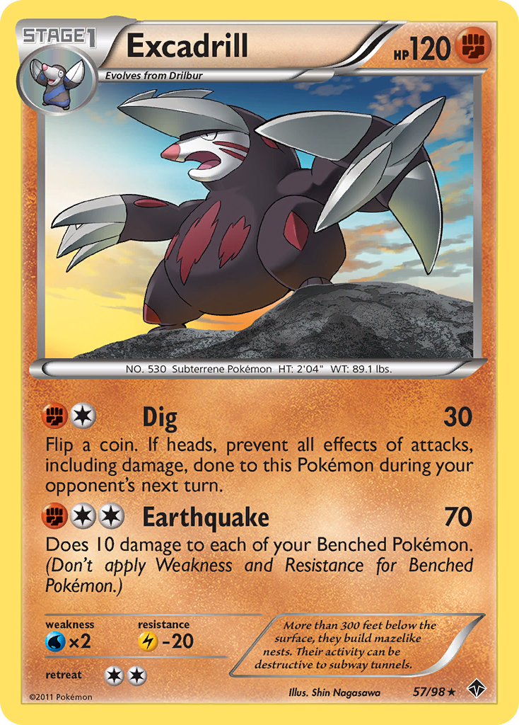 Excadrill (57/98) [Black & White: Emerging Powers] | Play N Trade Winnipeg