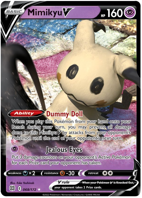 Mimikyu V (068/172) [Sword & Shield: Brilliant Stars] | Play N Trade Winnipeg