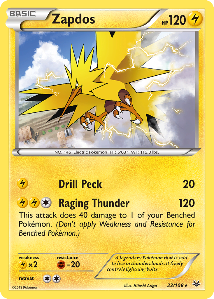 Zapdos (23/108) [XY: Roaring Skies] | Play N Trade Winnipeg