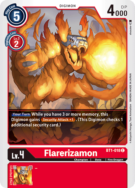 Flarerizamon [BT1-018] [Release Special Booster Ver.1.0] | Play N Trade Winnipeg