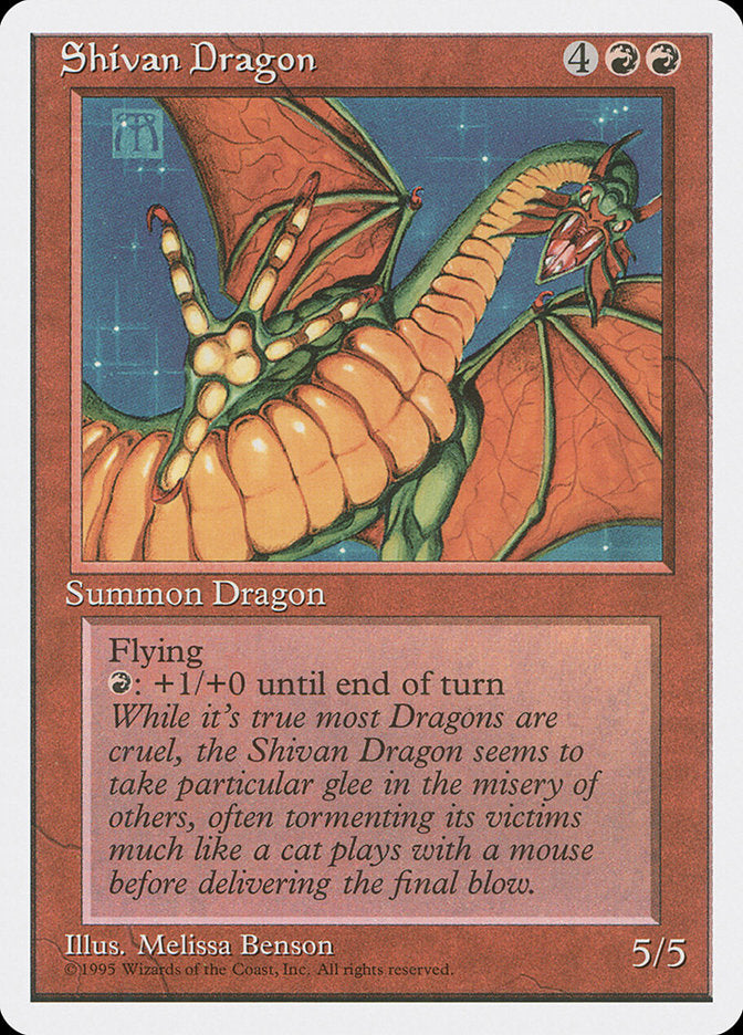 Shivan Dragon [Fourth Edition] | Play N Trade Winnipeg