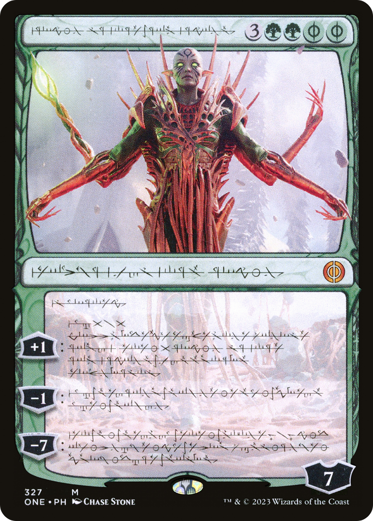 Nissa, Ascended Animist (Phyrexian) [Phyrexia: All Will Be One] | Play N Trade Winnipeg