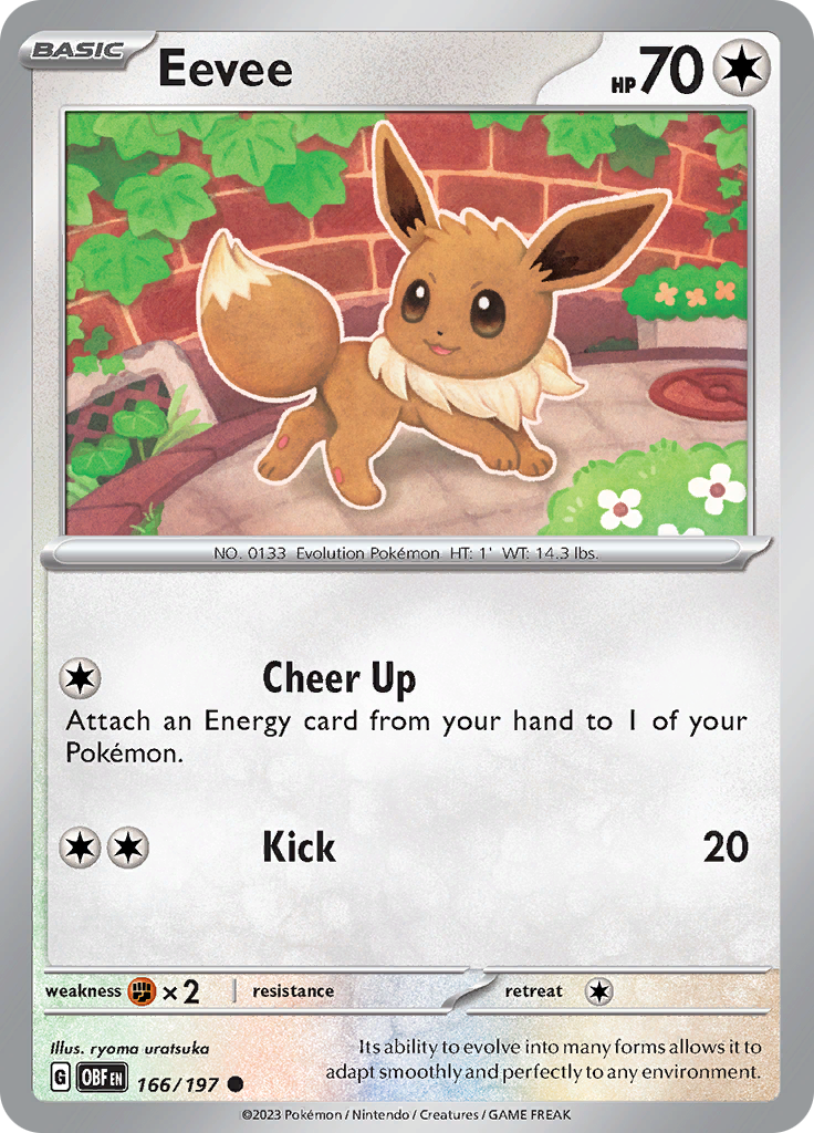 Eevee (166/197) [Scarlet & Violet: Obsidian Flames] | Play N Trade Winnipeg