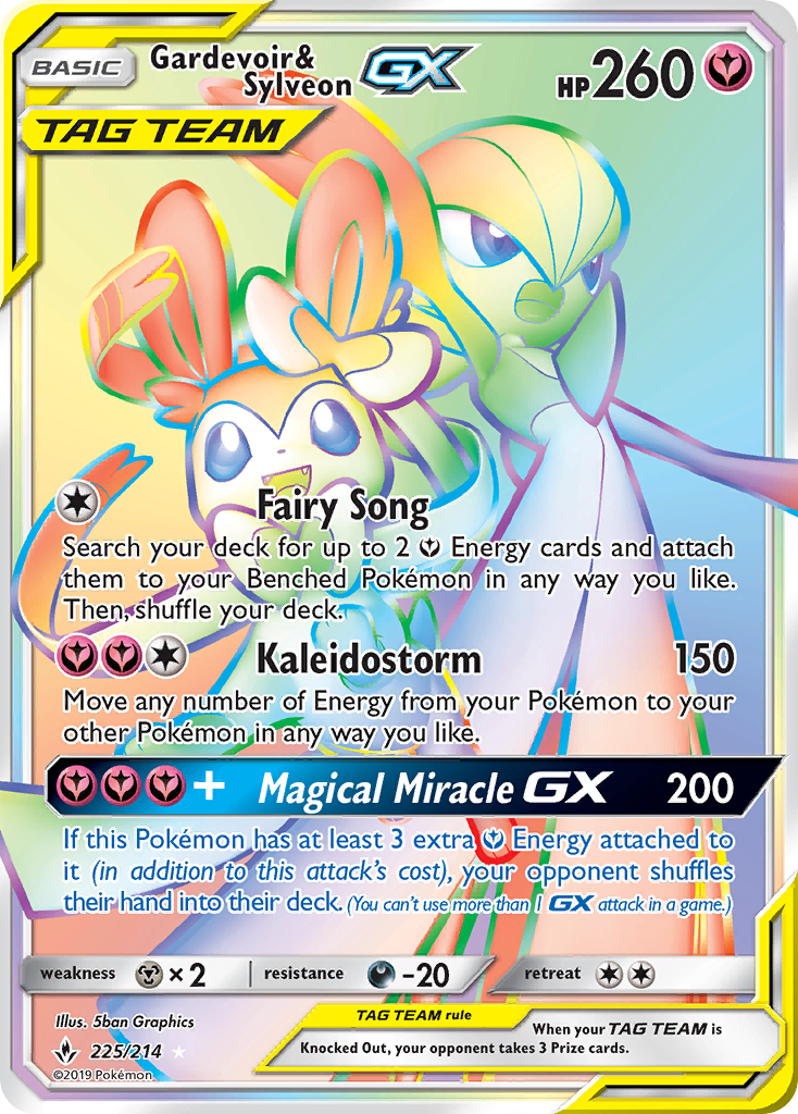 Gardevoir & Sylveon GX (225/214) [Sun & Moon: Unbroken Bonds] | Play N Trade Winnipeg