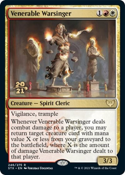 Venerable Warsinger [Strixhaven: School of Mages Prerelease Promos] | Play N Trade Winnipeg