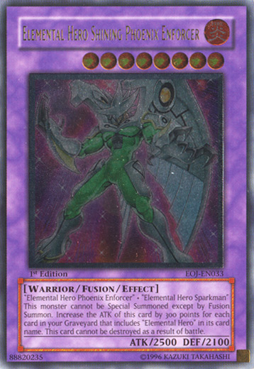 Elemental Hero Shining Phoenix Enforcer [EOJ-EN033] Ultimate Rare | Play N Trade Winnipeg