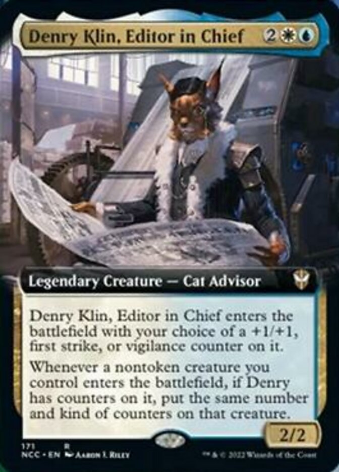 Denry Klin, Editor in Chief (Extended Art) [Streets of New Capenna Commander] | Play N Trade Winnipeg