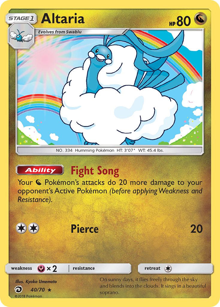 Altaria (40/70) [Sun & Moon: Dragon Majesty] | Play N Trade Winnipeg