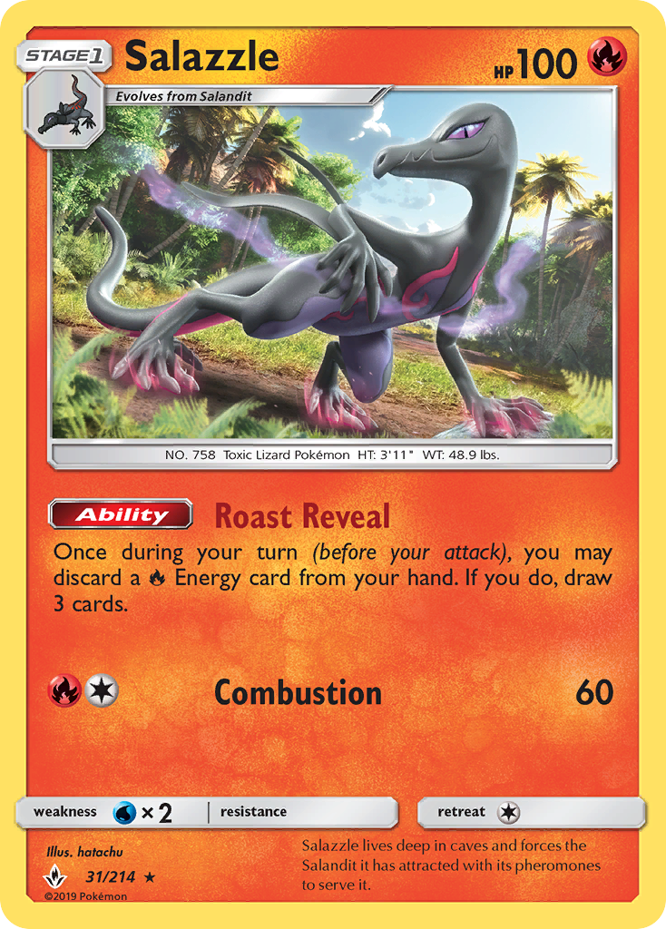 Salazzle (31/214) [Sun & Moon: Unbroken Bonds] | Play N Trade Winnipeg