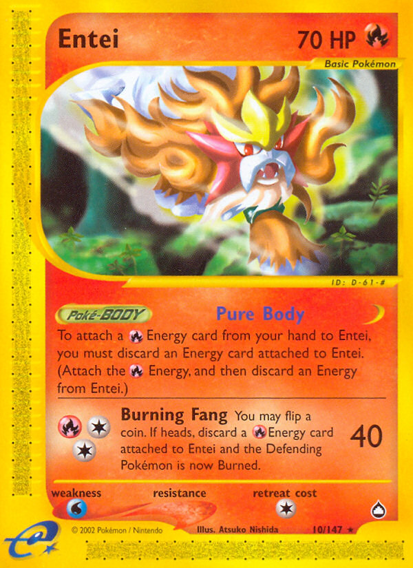 Entei (10/147) [Aquapolis] | Play N Trade Winnipeg