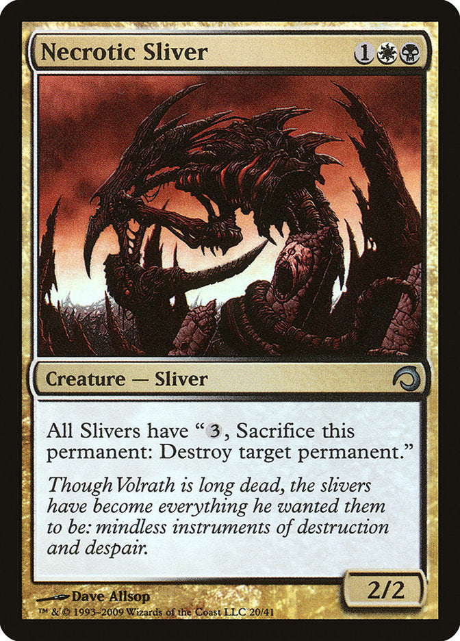 Necrotic Sliver [Premium Deck Series: Slivers] | Play N Trade Winnipeg