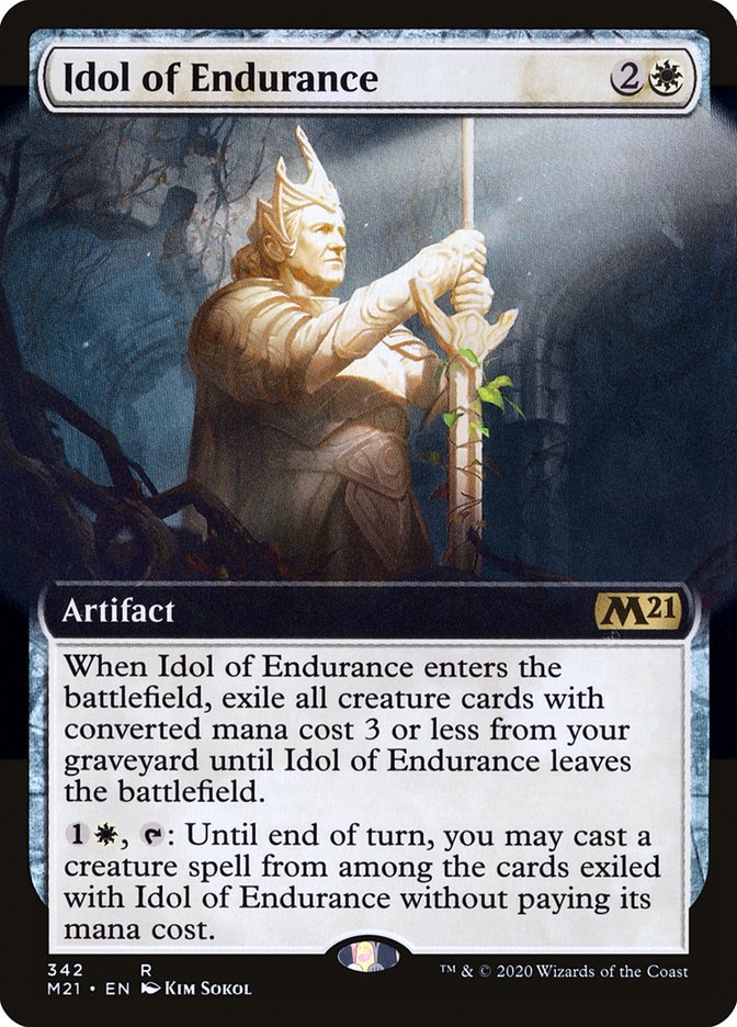 Idol of Endurance (Extended) [Core Set 2021] | Play N Trade Winnipeg