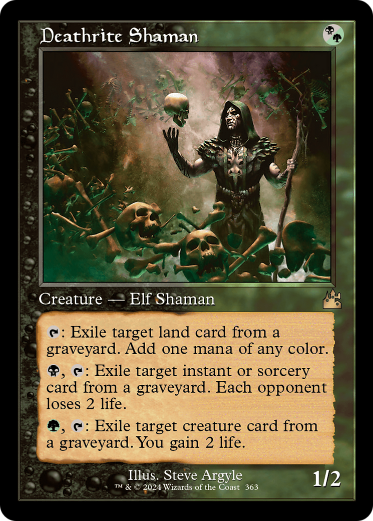 Deathrite Shaman (Retro Frame) [Ravnica Remastered] | Play N Trade Winnipeg