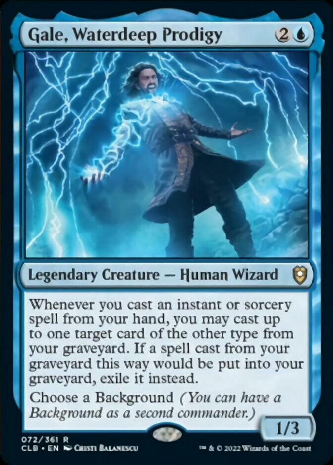 Gale, Waterdeep Prodigy [Commander Legends: Battle for Baldur's Gate] | Play N Trade Winnipeg