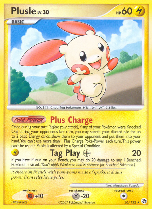 Plusle (36/132) [Diamond & Pearl: Secret Wonders] | Play N Trade Winnipeg