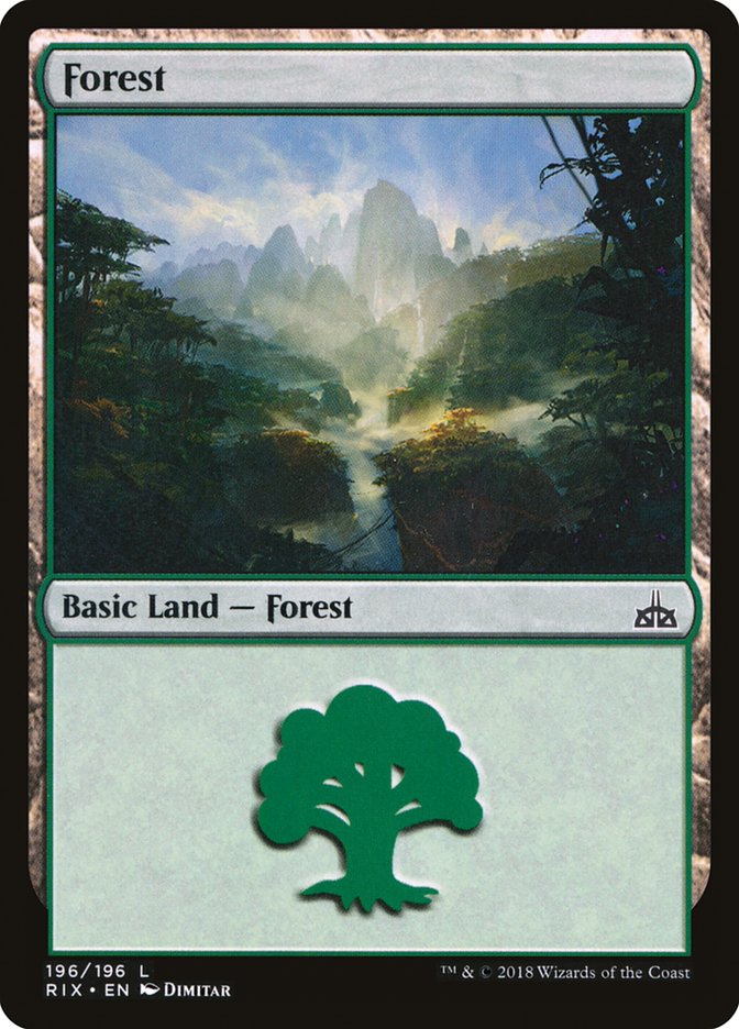 Forest (196) [Rivals of Ixalan] | Play N Trade Winnipeg