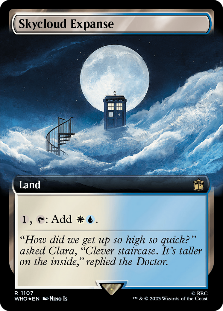 Skycloud Expanse (Extended Art) (Surge Foil) [Doctor Who] | Play N Trade Winnipeg