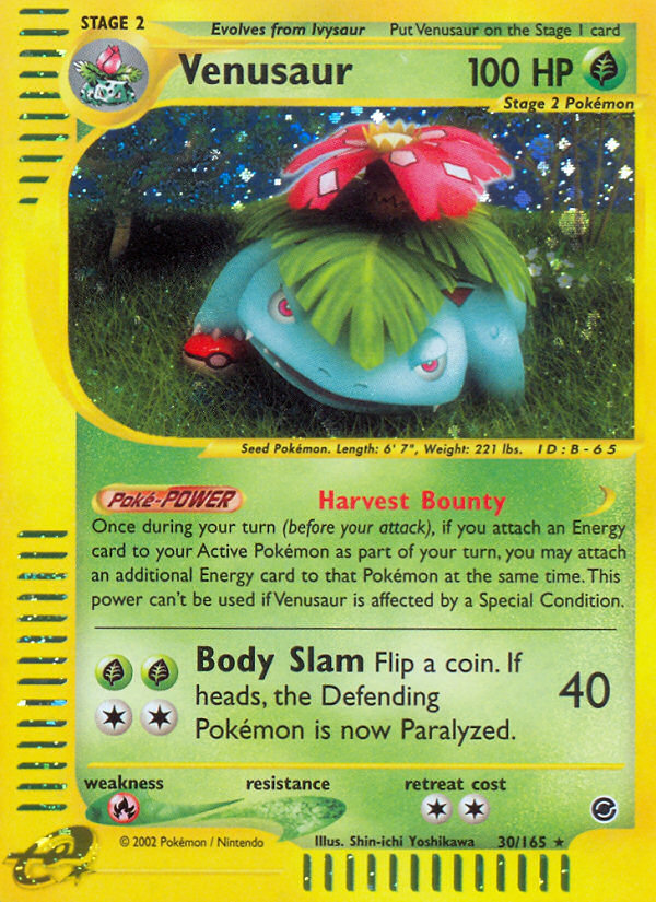 Venusaur (30/165) [Expedition: Base Set] | Play N Trade Winnipeg