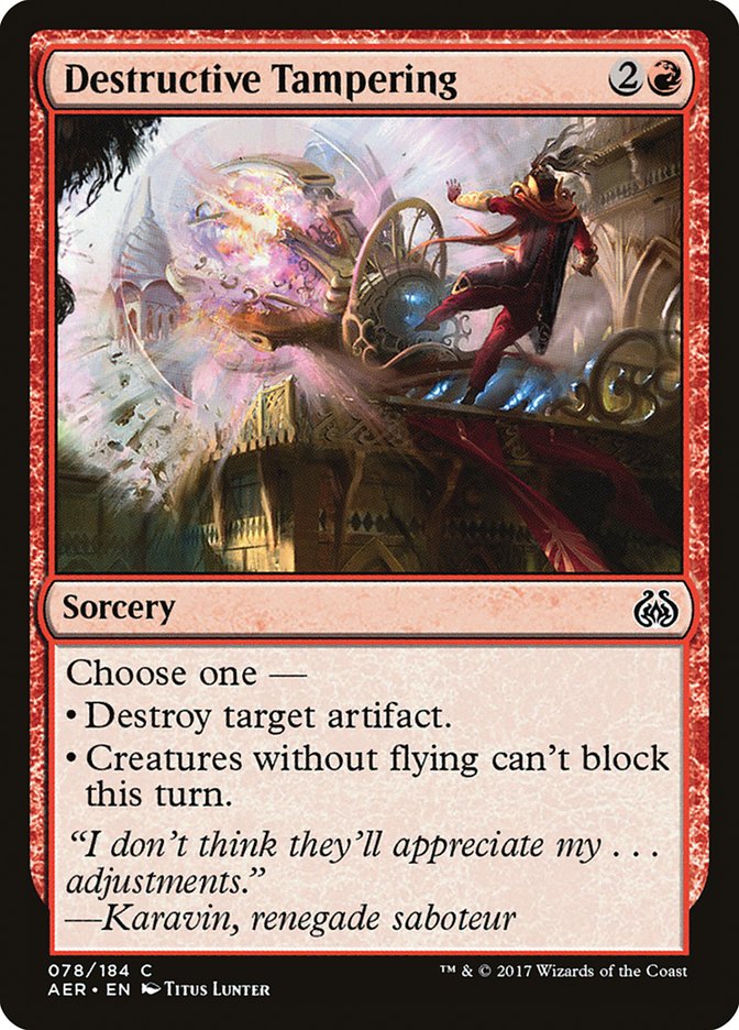 Destructive Tampering [Aether Revolt] | Play N Trade Winnipeg