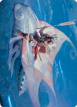 Sky-Blessed Samurai Art Card [Kamigawa: Neon Dynasty Art Series] | Play N Trade Winnipeg