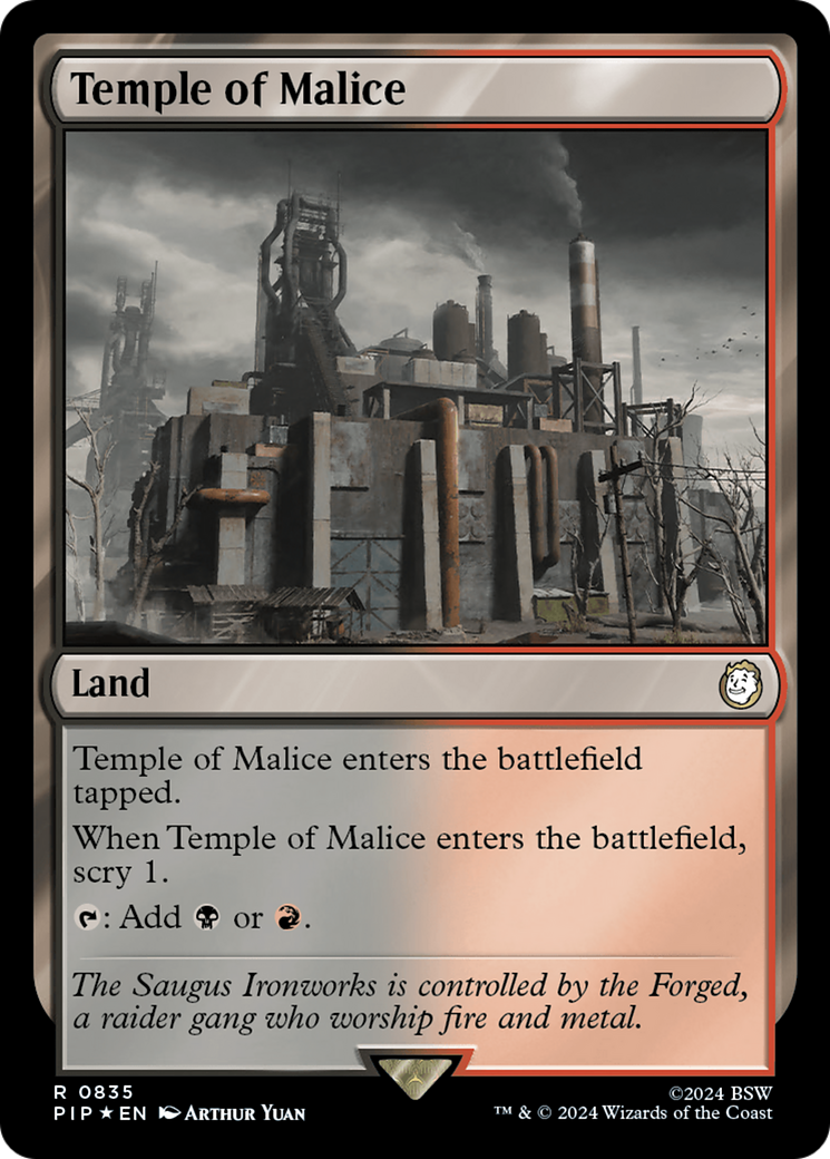 Temple of Malice (Surge Foil) [Fallout] | Play N Trade Winnipeg