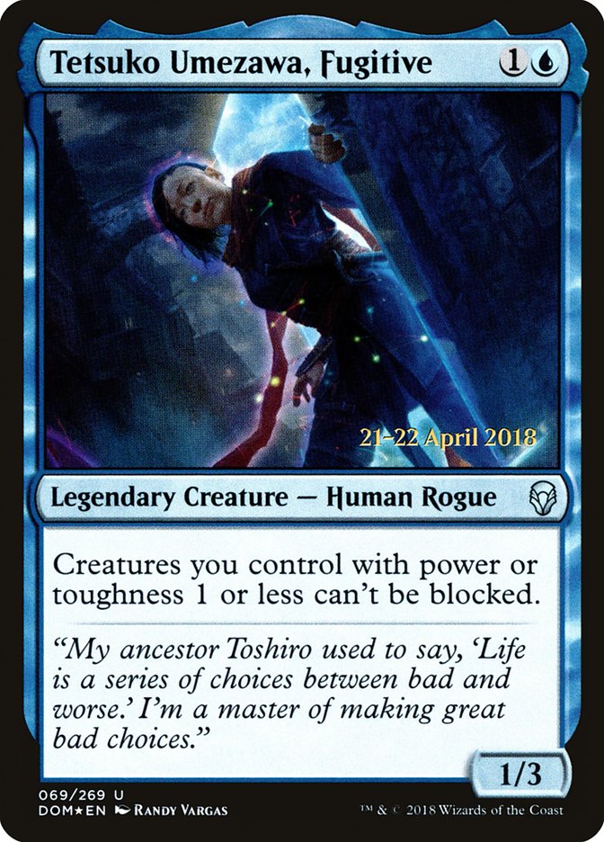 Tetsuko Umezawa, Fugitive  [Dominaria Prerelease Promos] | Play N Trade Winnipeg