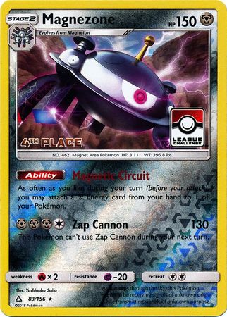 Magnezone (83/156) (League Promo 4th Place) [Sun & Moon: Ultra Prism] | Play N Trade Winnipeg