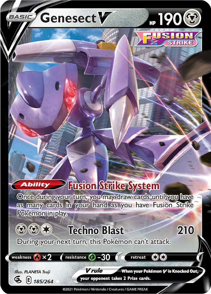 Genesect V (185/264) [Sword & Shield: Fusion Strike] | Play N Trade Winnipeg