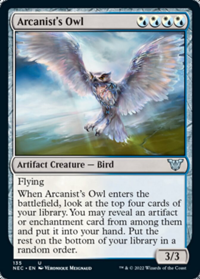 Arcanist's Owl [Kamigawa: Neon Dynasty Commander] | Play N Trade Winnipeg