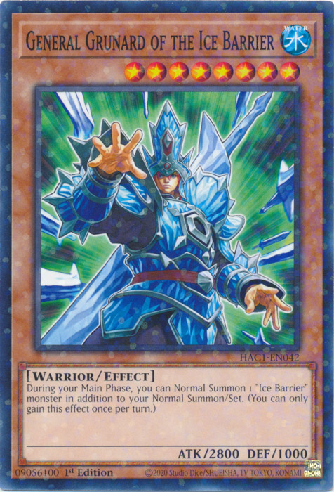 General Grunard of the Ice Barrier (Duel Terminal) [HAC1-EN042] Common | Play N Trade Winnipeg