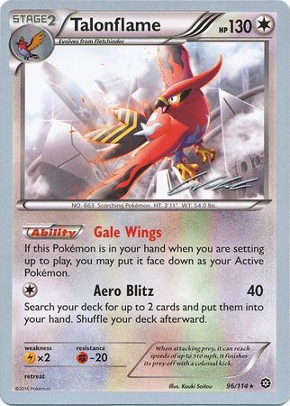 Talonflame (96/114) (Ninja Blitz - Cody Walinski) [World Championships 2016] | Play N Trade Winnipeg