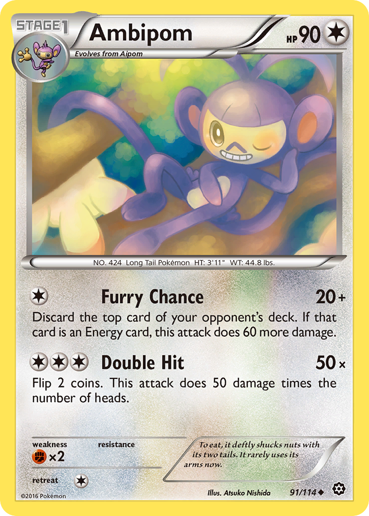 Ambipom (91/114) [XY: Steam Siege] | Play N Trade Winnipeg