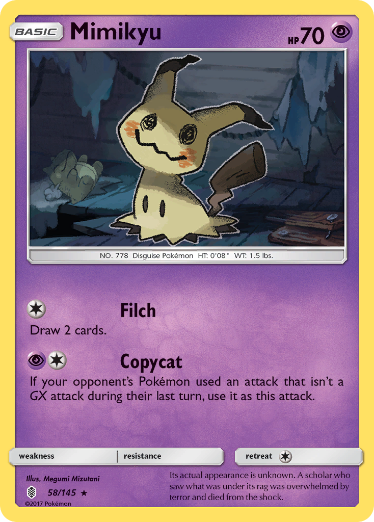 Mimikyu (58/145) [Sun & Moon: Guardians Rising] | Play N Trade Winnipeg