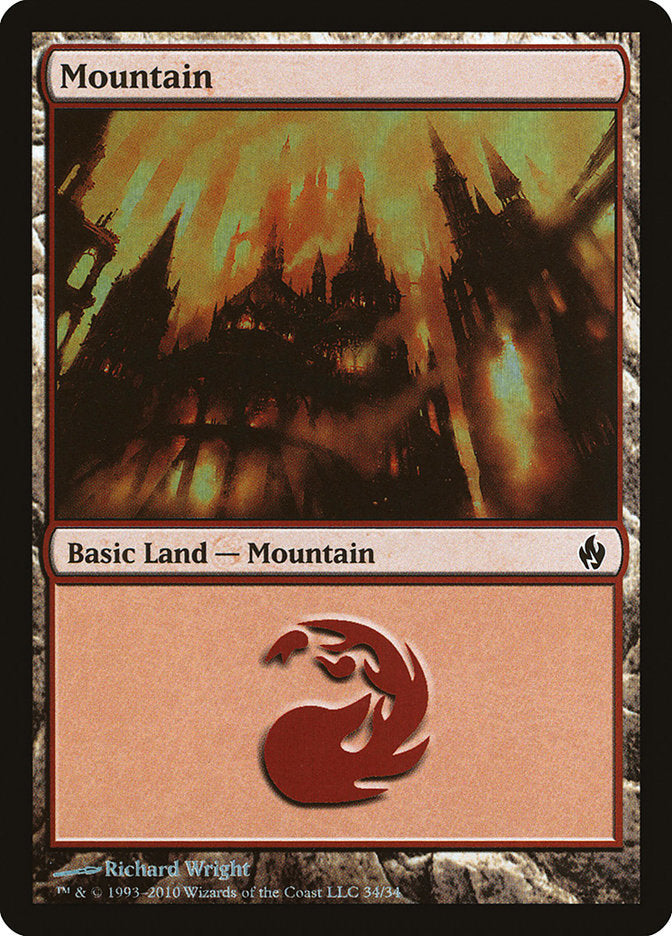 Mountain (34) [Premium Deck Series: Fire and Lightning] | Play N Trade Winnipeg