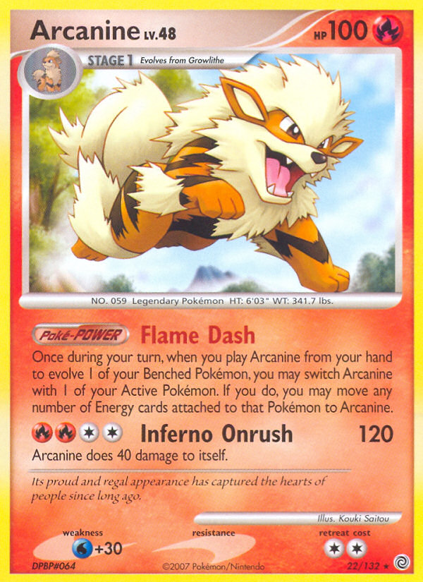 Arcanine (22/132) [Diamond & Pearl: Secret Wonders] | Play N Trade Winnipeg