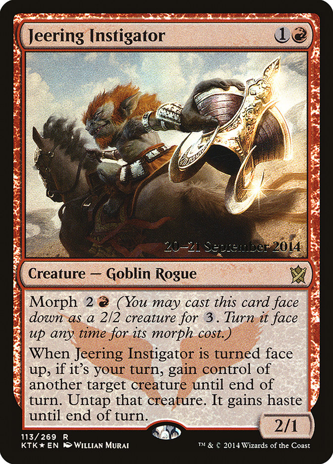 Jeering Instigator  [Khans of Tarkir Prerelease Promos] | Play N Trade Winnipeg