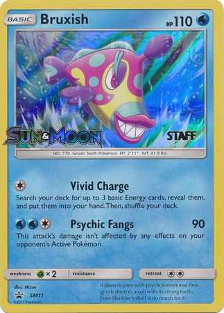 Bruxish (SM11) (Staff Prerelease Promo) [Sun & Moon: Black Star Promos] | Play N Trade Winnipeg