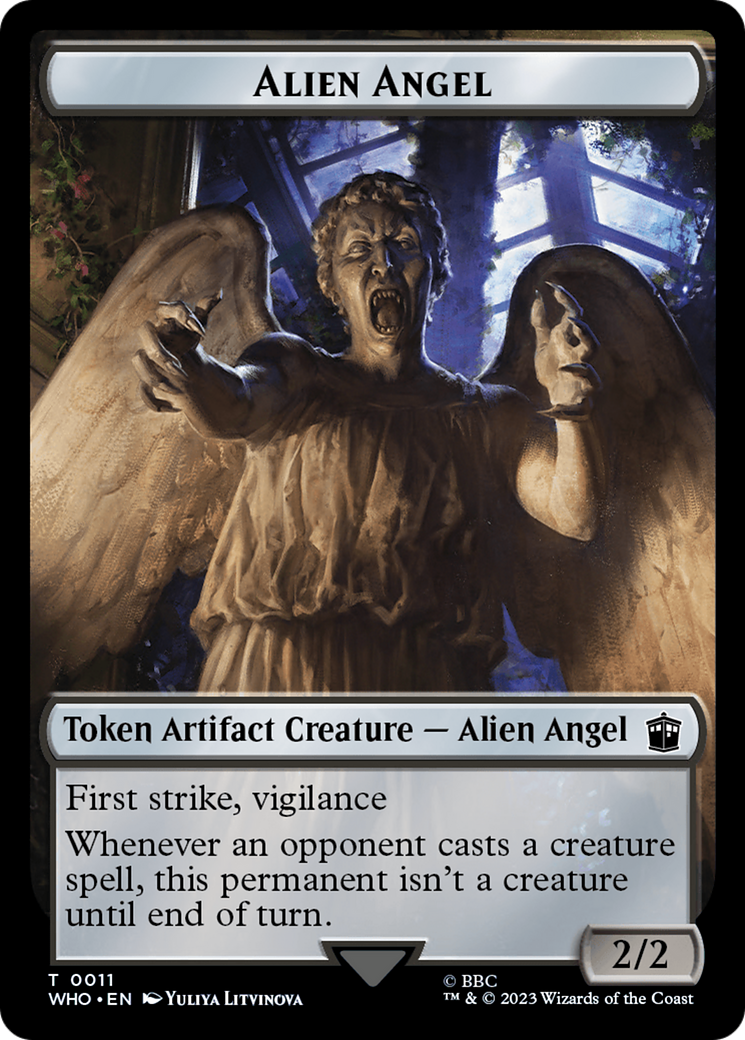 Alien Angel // Dalek Double-Sided Token [Doctor Who Tokens] | Play N Trade Winnipeg