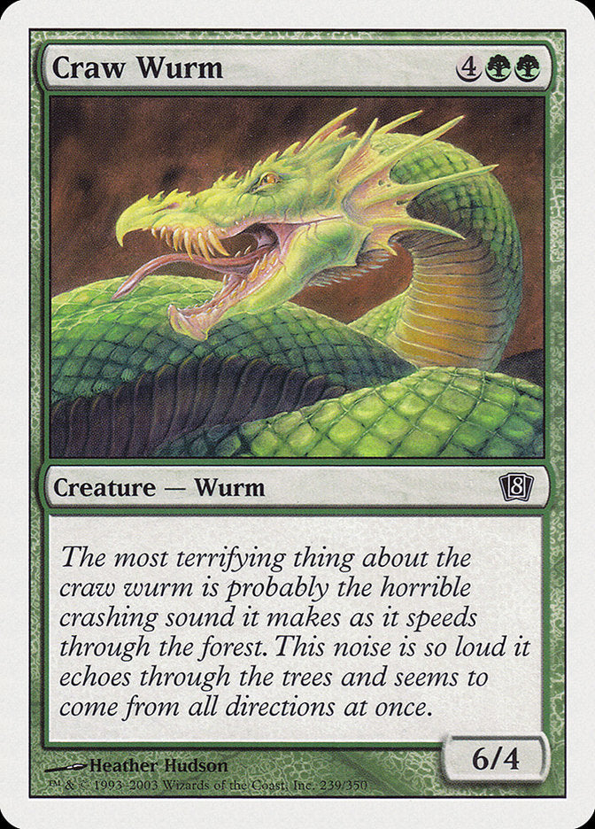 Craw Wurm [Eighth Edition] | Play N Trade Winnipeg