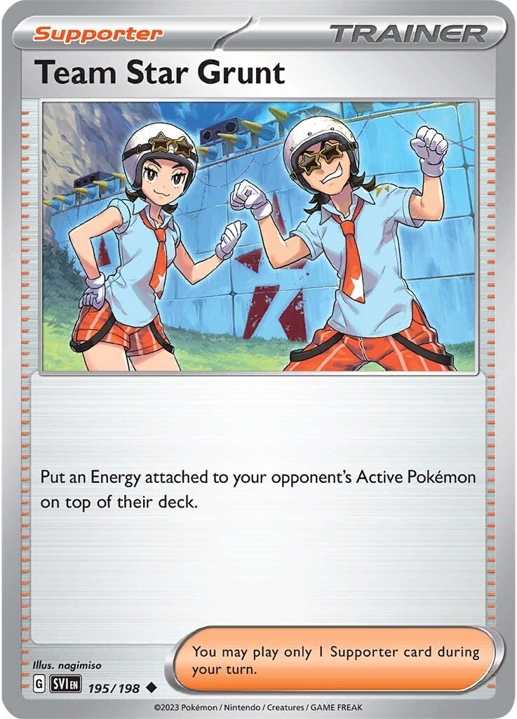 Team Star Grunt (195/198) [Scarlet & Violet: Base Set] | Play N Trade Winnipeg