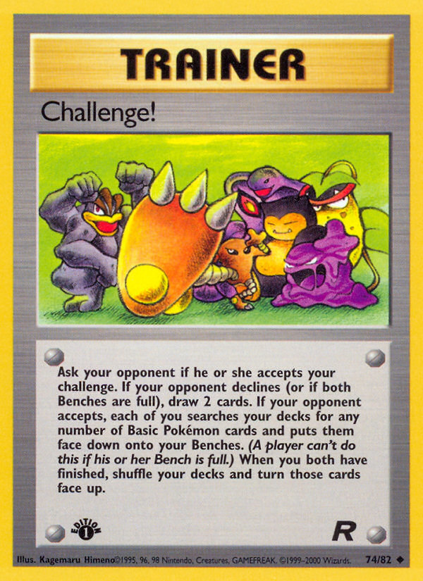 Challenge! (74/82) [Team Rocket 1st Edition] | Play N Trade Winnipeg