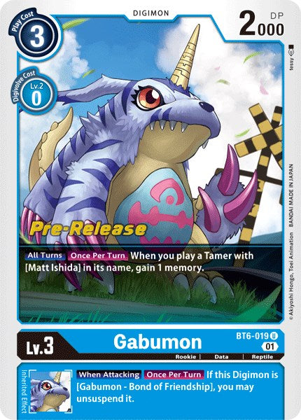 Gabumon [BT6-019] [Double Diamond Pre-Release Cards] | Play N Trade Winnipeg