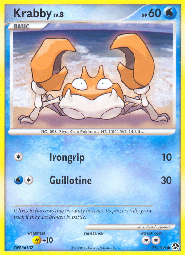 Krabby (75/106) [Diamond & Pearl: Great Encounters] | Play N Trade Winnipeg